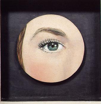 Rene Magritte : painted object eye